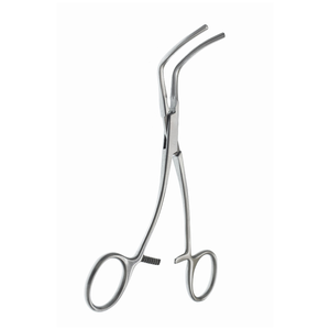 Pinces aortiques miniatures Subramanian 5 1/2″ à double courbure en S, pince chirurgicale vasculaire en acier inoxydable - Product Image 3