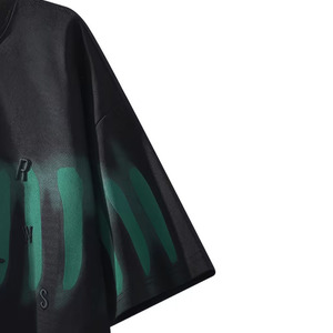 Camiseta holgada de cuello redondo para hombre, camiseta informal de algodón con estampado de letras a la moda de verano para adolescentes y adultos jóvenes - Product Image 4