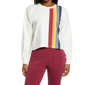 Sweat-shirt surdimensionné à col rond en mélange de coton French Terry 370 g/m² de haute qualité, coupe décontractée, personnalisable, collection automne - Product Image 1