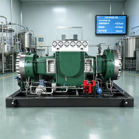 Compresseur à diaphragme médical à oxygène haute pureté Dinuo 45KW sans huile, refroidi par air, haute pression 350 bars, usage industriel stationnaire