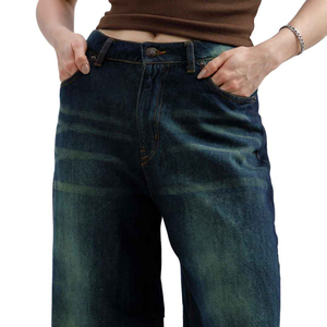 Pantalones Vaqueros Anchos de Hip Hop para Hombre de Alta Calidad, Estilo Skater, Corte Holgado, Personalizados con Logotipo Frontal OEM - Product Image 3