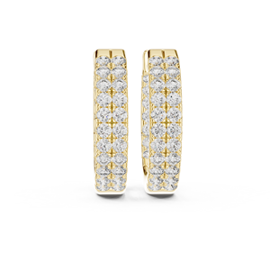 Boucles d'oreilles Hot Wire CUBIC ZIRCONIA en or 14 carats avec diamant Lapis Lazuli Moissanite pour femme - Product Image 4