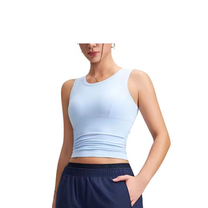 Women's Custom Design Tank Tops Breathable Quick Dry Casual Sleeveless Yoga Compression Workout Polyester/Cotton for Ladies - Product Image 5