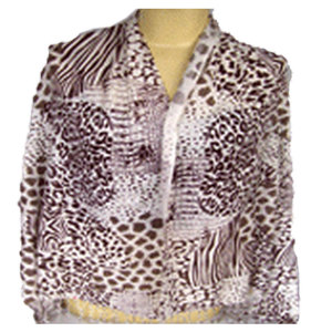 Elegant <b>Leopard</b> Animal <b>Print</b> Viscose Designer Scarf for Women Lightweight Luxury Fashion <b>Accessory</b> with Soft Breathable Fabric - Product Image 2