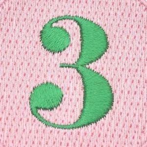 Pretty Girl Number 3 <b>Patch</b> Pink & Green Embroidered Round Badge Iron On Sew On Applique for <b>Jackets</b> Backpacks Hats DIY - Product Image 5