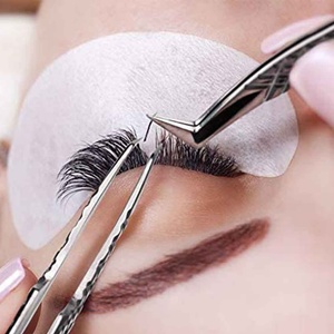 Kit de pinces à cils de luxe avec logo personnalisé, OEM, en acier inoxydable, outils d'extension de faux cils, livraison DHL, durables et réutilisables - Product Image 5