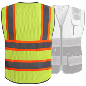Chaleco de Seguridad Personalizado con Impresión, Alta Visibilidad, Reflectante, con Opciones de Logotipo Personalizado para Equipos de Construcción y Seguridad - Product Image 4
