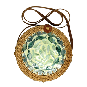 กระเป๋าหวายประดับมุก กระเป๋าชายหาดสำหรับผู้หญิง ขายส่งจากโรงงานเวียดนาม ราคาแข่งขัน รับผลิตแบบ OEM ODM - Product Image 1