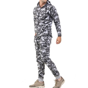 Ensemble de survêtement unisexe d'hiver écoresponsable grande taille camouflage avec sweat à capuche et pantalon zippé pour la maternité – Vente en gros - Product Image 1