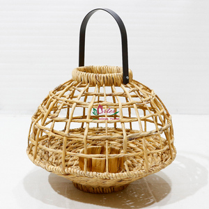 Portavelas Decorativo Colgante Hecho a Mano con Jacinto de Agua - Product Image 1