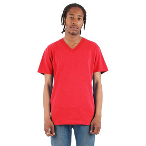 Camiseta de algodón grueso de 6.2oz con cuello en V y manga corta, personalizable, estilo Shaka Wear, para proveedores, camiseta básica de streetwear. - Product Image 1