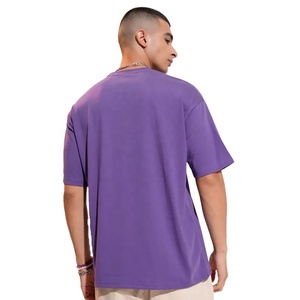 T-shirt personnalisé 100% coton T-shirt surdimensionné de sport d'entraînement de gymnastique lourd pour les hommes imprimé Style décontracté respirant grande taille - Product Image 4