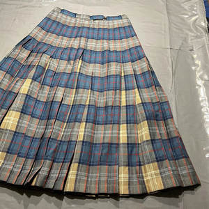 Jupes écossaises plissées en laine traditionnelle bleu-gris Cailean Tartan Clan pour femmes - Product Image 2