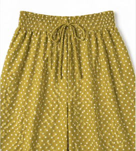 กางเกงเอวยางยืดลายจุด ผลิตในเวียดนาม รับผลิตเสื้อผ้าผู้หญิงแบบ OEM ODM ป้ายกำกับสั่งทำได้ ขายส่งเสื้อผ้า - Product Image 5