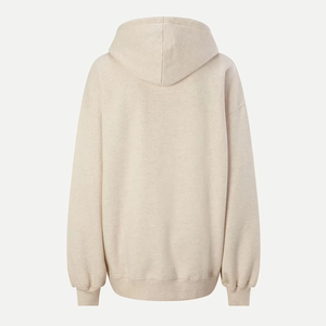 เสื้อฮู้ดดี้ผู้ชายสีดำล้วน ตัวเลือกพิมพ์โลโก้ มีเชือกผูก ปรับได้หลายขนาด เสื้อฮู้ดดี้โอเวอร์ไซส์แบบยูนิเซ็กส์ - Product Image 6
