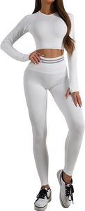 Ensemble de vêtements de sport pour femme : leggings sans couture taille haute et soutien-gorge de sport assortis - Product Image 3