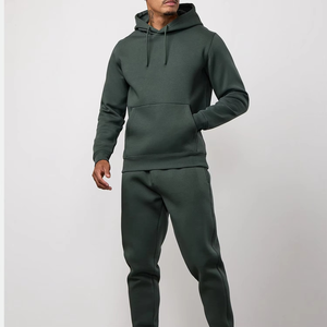Nouvel Arrivage Sweat à Capuche Homme en Polaire Tissée Épaisse, Couleur Unie, pour l'Automne, l'Entraînement, la Salle de Sport, la Course à Pied, avec Cordon et Poche - Product Image 3
