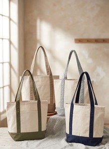 Sac fourre-tout en toile de coton réutilisable, sac de courses à poignée épaule, sac cadeau moyen pour épicerie - Product Image 6