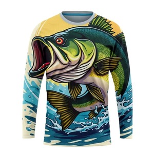 Sudadera con Capucha de Pesca para Hombre, Personalizada, de Spandex/Poliéster, Cierre de Pullover, Manga Larga, Secado Rápido, Transpirable, Antibacteriana, UPF 50 - Product Image 1