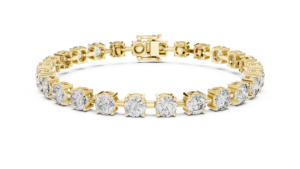 Duet Radiance Lab Grown Diamond Solitaire Tennis <b>Bracelet</b>-Sterling Silver 18K Gold Plated Rhodium Plated Radiant Cut <b>Stones</b> for - Product Image 2