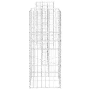 กระถาง Gabion รูปตัว H 102.4 "x 15.7" x 39.4 "ลวดเหล็กสำหรับสวน - Product Image 4