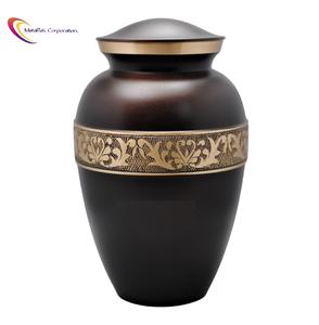 โกศบรรจุอัฐิสีน้ำตาลเข้มแบบคลาสสิกสำหรับผู้ใหญ่  ผิวด้าน  สไตล์โดดเด่น  ผลิตโดยผู้ผลิตโกศโลหะ - Product Image 2