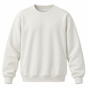 Sweat-shirt surdimensionné à col rond pour femme, 100% coton molletonné, pull décontracté, streetwear - Product Image 1
