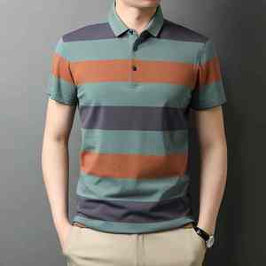 Camisas Personalizadas para Hombre, Tela Jersey de Poliéster y Algodón, Secado Rápido, Manga Corta, Diseño Casual con Botones, Patrón Liso, Camisa Polo - Product Image 5