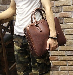 Fabricante y proveedor de bolsas de cuero para portátiles, bolsa de cuero genuino elegante de primera calidad para portátiles, para trabajo y viajes, con logotipo personalizado. - Product Image 2