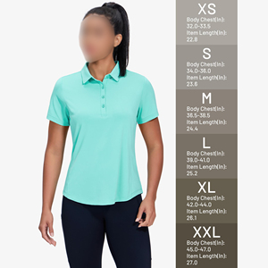 2026 Ladies for Polo T Shirts Short Sleeve <b>Women's</b> Knitted for Polo Shirts Breathable Regular Length Clothing Solid Pattern - Product Image 5
