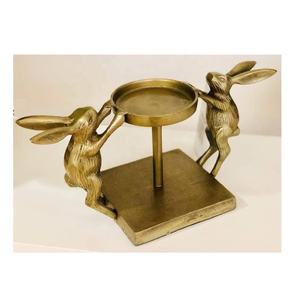 Silver Deer Antler Metal Candle Holder Handmade <b>Tea</b> Light <b>Stand</b> Table Centerpiece for Christmas Home Decor - Product Image 5