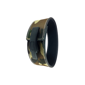 Ceinture de musculation en cuir de vachette respirante et antidérapante de Harry Johnson, noire, réglable avec fermeture auto-agrippante, professionnelle - Product Image 3