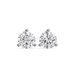 Boucles d'oreilles clous REYES en argent sterling 925 avec moissanite ronde de 2,57 carats, fermoir à vis, pour femme, bijoux fins, prix de gros - Product Image 5