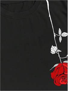 Camisetas Gráficas para Hombre, Estampado Floral, Manga Corta, Cuello Redondo, Camiseta Vintage, Camiseta Informal de Verano - Product Image 4