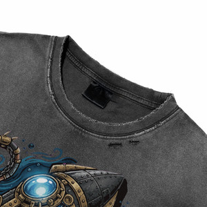 Camisetas con Estampado Gráfico Elegante para Hombre, OEM, Cuello Redondo, Algodón Suave, Uso Diario Informal, Proveedor OEM, Camisetas con Diseño Gráfico Personalizado - Product Image 5