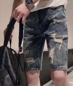 Shorts en jean pour hommes, coupe décontractée, légers, respirants, style streetwear, taille mi-haute, fermeture boutonnée, en denim de coton, service OEM, vente en gros, pas cher - Product Image 2