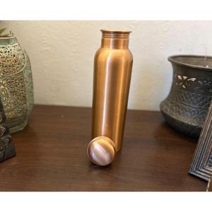 Leakproof Pure <b>Copper</b> Water Bottle With <b>Screw</b> On Lid For Travel Picnic Camping Drinkware Use Eco Friendly Made In India - Product Image 5