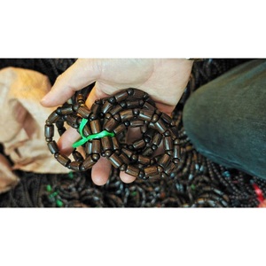 Feng Shui Floral Design Classic Black Wooden Religious Style Anniversary Jewelry Handmade <b>Beaded</b> <b>Bracelet</b> - Product Image 4