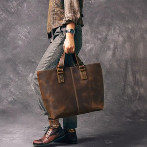 Sac à main vintage en cuir véritable fait main, couleur unie, pour femmes, avec fermeture à glissière, sac bandoulière, sac messager LTB-0232 - Product Image 3