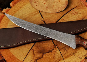 Top Damascus Steel Fillet Kitchen <b>BBQ</b> Steak Chef Knife Handmade Ambidextrous 8" Blade Multi-Purpose Extra Sharp Kitchen <b>Tool</b> - Product Image 4