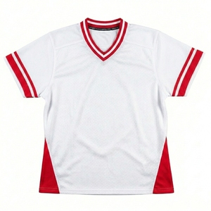 Wholesale Gradient Color Wave Print Club Uniform Football Soccer Jersey Printed V-neck Men's 100% Polyester - Product Image 3