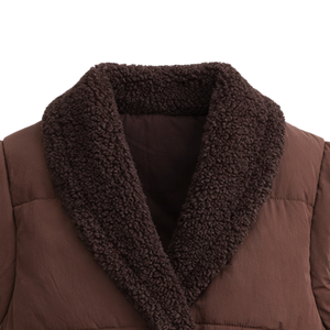 Chaleco Acolchado Ligero para Mujer, Sin Mangas, con Botones al Frente, Ribete de Punto, Cálido, Informal, para Otoño e Invierno - Product Image 6