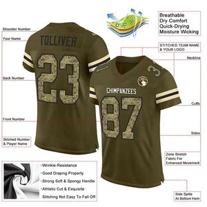 Nuevo Conjunto de Uniforme Deportivo Personalizado para Fanáticos del Fútbol Americano, Sublimado, Transpirable - Product Image 2