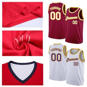 Maillot de basket-ball unisexe à col rond 100% polyester imprimé numériquement sur mesure, fabrication sur mesure, vente directe d'usine, livraison rapide - Product Image 5