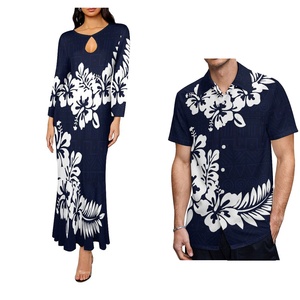 Chemise pour homme de style rétro et polynésien, motif feuilles de Monstera Offwhite, dernière collection, ensembles personnalisés pour couples, style hawaïen - Product Image 1