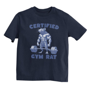 T-shirt de sport pour homme, manches courtes, imprimé, jersey en coton, col rond, coupe classique, respirant, écologique, pour la gym et le fitness. - Product Image 1