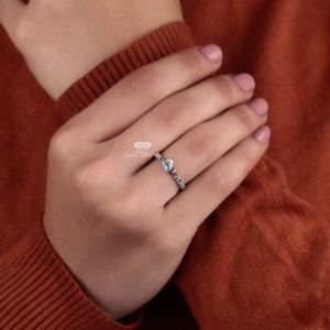Lab Grown <b>Heart</b> <b>Shape</b> Diamond Engagement Ring 14K Gold Minimalist Solitaire Bridal Ring Wedding Jewelry Manufacturer Supplier - Product Image 4