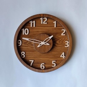 Rustic farmhouse wall <b>clock</b> best wooden handmade <b>clock</b> modern wood wall <b>clock</b> simple analog <b>clock</b> unusual country style wall <b>kit</b> - Product Image 1