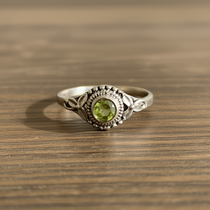 Dainty 2.2 Grams <b>Peridot</b> Fine <b>Ring</b> - Product Image 3