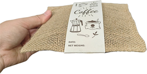 Bolsas de Yute Personalizables para Granos de Café con Cordón y Forro Seguro para Alimentos - Product Image 4